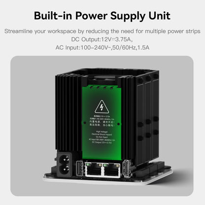 Beelink ME Mini PC, Intel N95 up to 3.6GHz, 12GB LPDDR5, 64GB EMMC, 6x M.2 NVMe, Dual LAN 2.5G, HDMI, WiFi 6, BT 5.2, USB-C/Compact NAS/Office