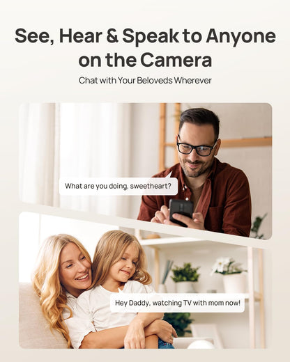 4K HD Bewakingscamera – Beveiligingscamera – Camerabewaking – Binnencamera – Wifi Camera – 360° Panoramisch & AI-detectie – Twee-weg Audio & Wifi 6 Verbinding – 2 Stuks Set