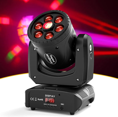 Moving Head LED 120W disco licht DMX512 RGBW DJ lichten voor disco party licht club bar strobe podiumlicht lichteffect 8 patronen 8 kleuren