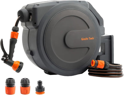 Automatische Slanghaspel – Tuinslanghaspel – Wandhaspel – Intrekbare Slang – Slangbox – 30 Meter Lengte – 180° Draaibare Behuizing