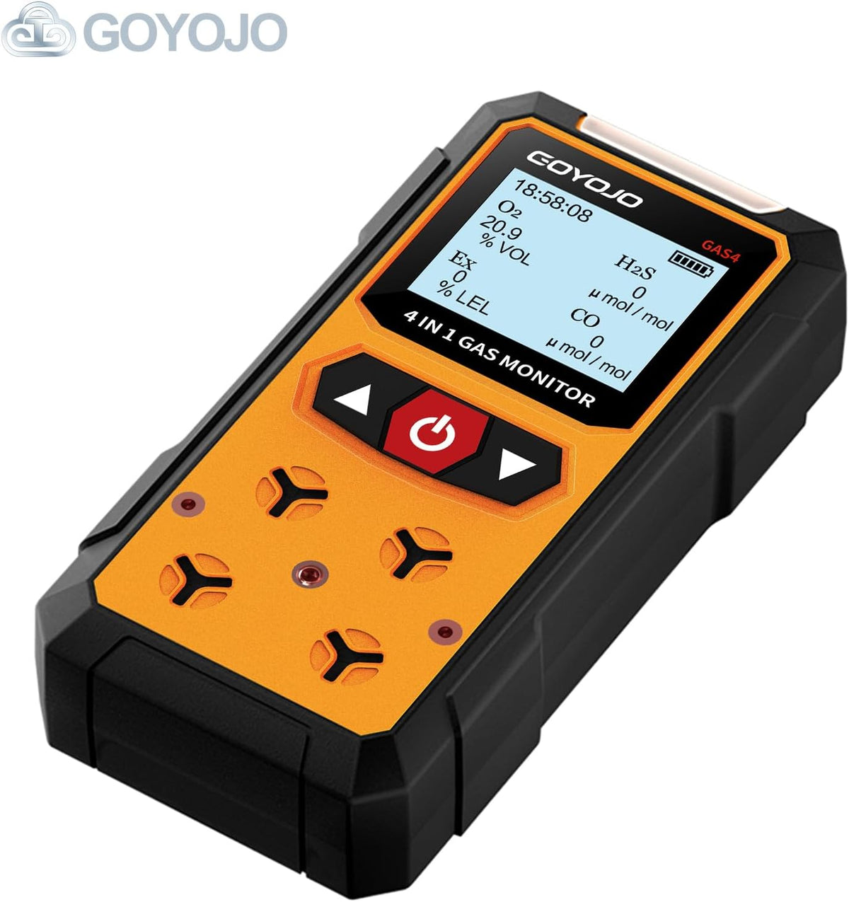 Gaslekdetector 4-in-1 (H2S, EX, O2, CO) - Betrouwbare Thuis- en Werkplekveiligheidsmonitor met Nauwkeurige Detectie - Oplaadbaar, Robuuste Constructie, Directe Waarschuwingen