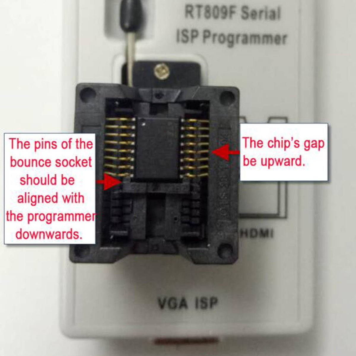RT809F Programmer 8 Adapters Moederbord Reader sop8 IC socket flash programmer clip eprom klem VGA ICSP LCD PCB Board 24 25 93 serie