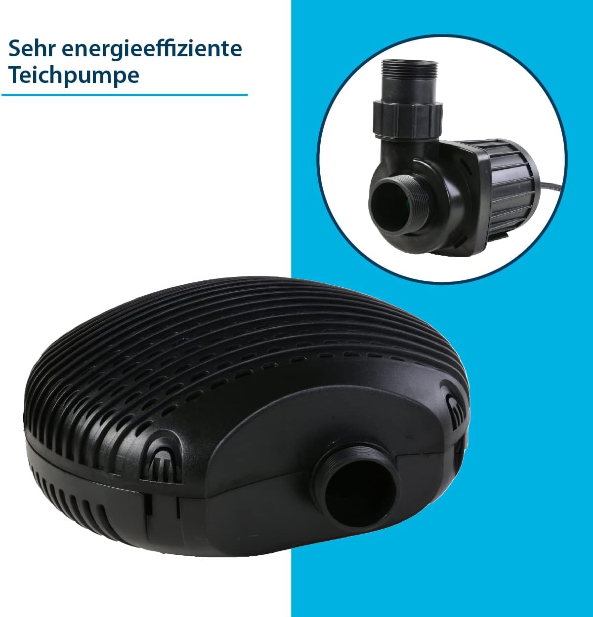 Vijverpomp – Filterpomp – Fonteinpomp – Waterspomp – Beeklooppomp – Energiezuinig 68 Watt – Droogloopbeveiliging Met 10.000 Liter/uur Debiet