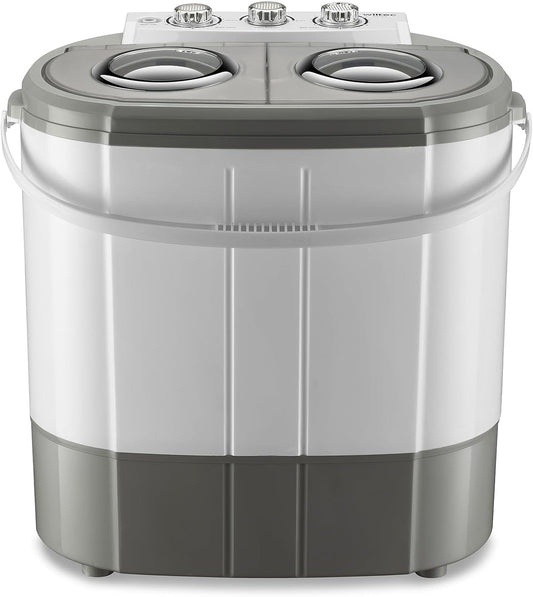 Wiltec Camping Washing Machine 230 W, Mini Washing Machine up to 3 kg 60 x 36 x 60 cm, Washing Machine with Spin, Camping and Student Washing Machine, Portable Outdoor Washing Machine - QUORE