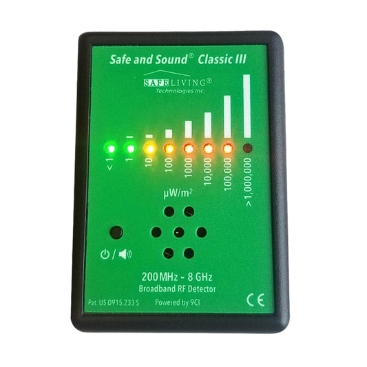 Safe and Sound Classic III HF-Detector | Meting van elektromagnetische straling | Stralingsdetector voor elektromagnetische velden | EMF-meetapparaat | 5G