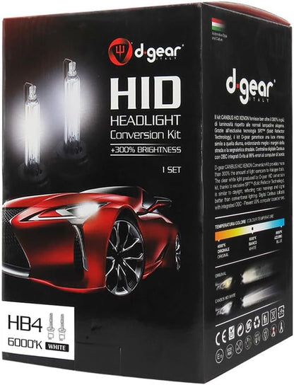 Xenon-Koplampenset – HID-Koplampenset – Xenon-Set – HB4 (9006) – Autoverlichting – 6000K Wit Licht – Brede Lichtbundel