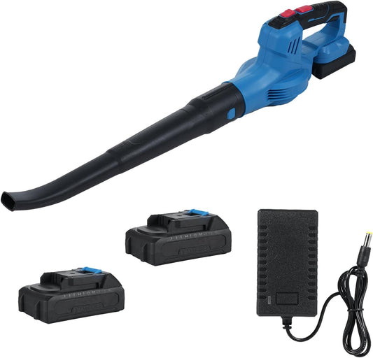 Accu-bladblazer 20 V krachtige borstelmotor 300 W handblazer handblazer 150 MPH bladblazer elektrische gazononderhoud bladblazer accu bladblazer 2,0 Ah voor de