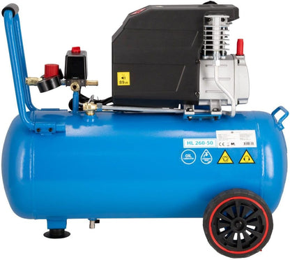 Luchttankcompressor – Compressorset – Aircompressor – Luchtcompressor – Luchtpomp – 50 Liter Tank – 2 pk Pompvermogen