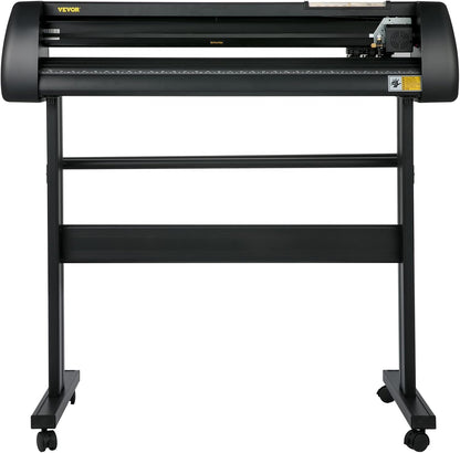 VEVOR Vinyl Cutter Machine, 28 Inch Papierinvoer Snijplotter Bundel, Verstelbare Kracht & Snelheid Vinyl Printer, LCD Display Windows Compatibel Sign Making Kit met Signmaster Software, Leveringen, 3