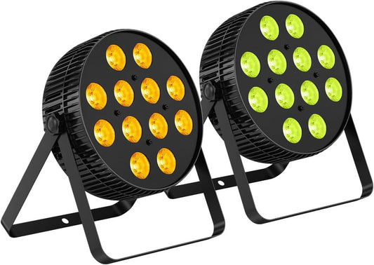 led spots – led inbouwspots – led verlichting – inbouwlampen – led downlights – 12 LEDs – 4-in-1 RGB + paars licht met DMX512 en Regenboogeffect