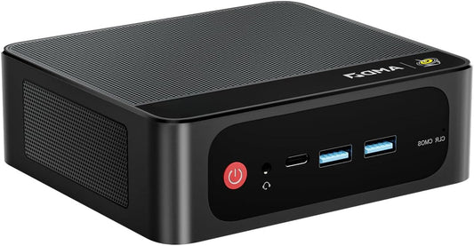 Mini PC – Mini Computer – Compact Pc – Kleine Pc – Desktop Pc – AMD Ryzen 5 5500U – 16GB DDR4 500GB NVMe SSD – Dual 4K Scherm Ondersteuning – WiFi 6 & Bluetooth 5.2