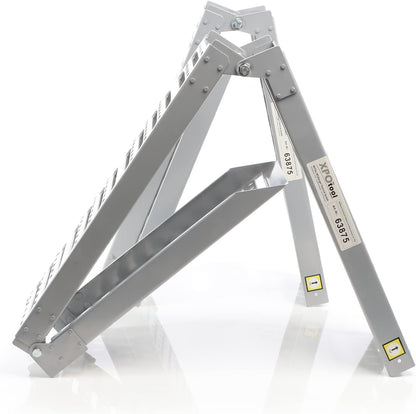 XPOtool 2x oprijplaten 340 kg 3-voudig inklapbaar 195,5x23 cm slipvast staal laadplaten voor motoren