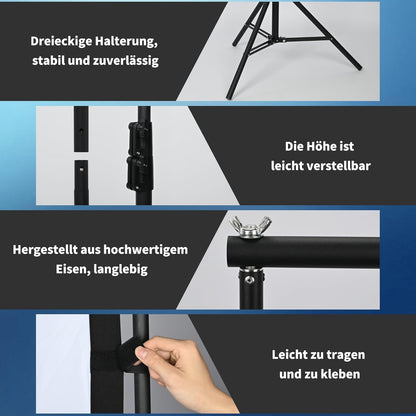 Beamerscherm met standaard, 150 inch draagbaar, voor binnen en buiten