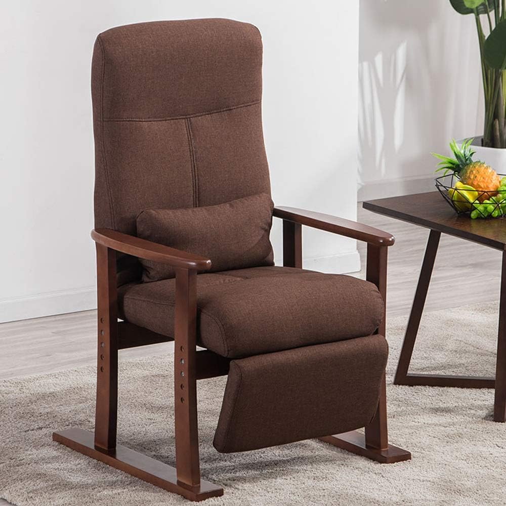 Fauteuil – Loungestoel – Relaxstoel – Zithoekstoel – Relaxfauteuil – Verstelbare Rugleuning – Zitting Natuurlijk Linnen