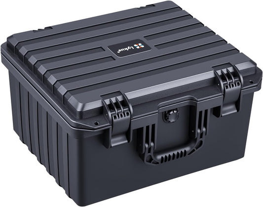 Lykus HC-4030 Waterdichte Koffer met Aanpasbaar schuim, Binnenmaat 40,5 x 33,5 x 23,0 cm, Geschikt voor electronics elektronica en meer