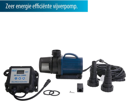 AquaForte RD800 Filter-/vijverpomp DM-10.000 Vario S, 34-85W, opvoerhoogte 5,5m, regelbaar met externe controller. Ideaal als vijverpomp of als beeklooppomp