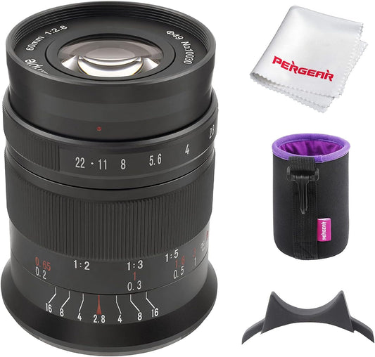 7artisans 60mm F2.8 II V2.0 APS-C macrolens, compatibel met Fuji X-mount camera's Camera's X-A1 X-A10 X-A2 X-A3 A-AT X-M1 XM2 X-T1 X-T3 X -T10 X-T2 X-T20 X-T30 X-Pro1 X-Pro2 X-E1 X-E2 E-E2s X-E3
