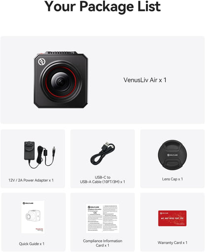 Live streamingcamera – Streamingcamera – Webcam – Livestreamcamera – Videocamera – 4K30 Beeldkwaliteit – 1/1,3 Inch CMOS Sensor Met F1.05 Lens