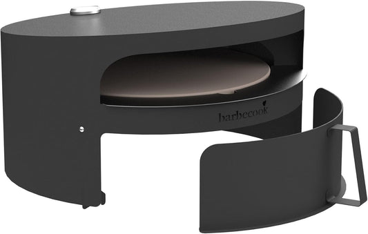 Barbecook pizza oven houtgestookt Dynamic centre 36 cm kookoppervlak, compatibel met openhout bbq Nestor, 51,5 x 46 x 27,5 cm