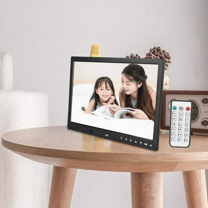 Digitale Fotolijst – Elektronische Fotolijst – Fotolijst Scherm – Fotodisplay – Smart Fotolijst – 13 Inch HD 1280 X 800 – Afstandsbediening Met Instelbare Helderheid