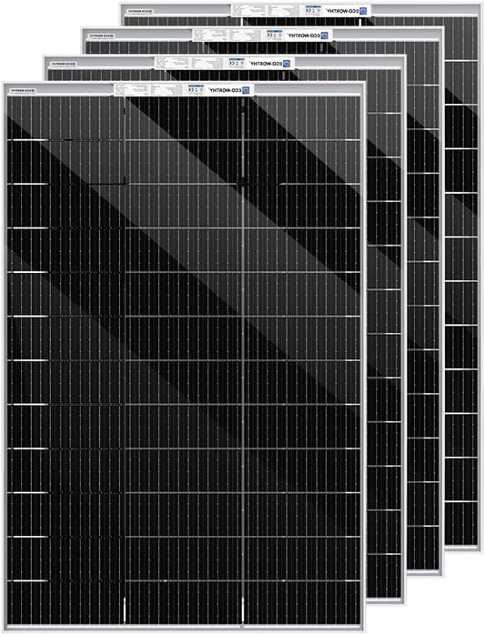 Bifaciale Zonnepanelen – Mono Zonnepaneel – Zonnepaneel Set – Zonnepaneel 12V – Zonnepaneel Caravan – 480 W Totaal – 22% Hoog Rendement