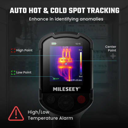 MiLESEEY TR10 thermocamera, super resolutie 192 x 192, professionele warmtebeeldcamera, updatefrequentie 25 Hz, warmtecamera van -4 °F tot 1022 °F, batterijduur van 8 uur