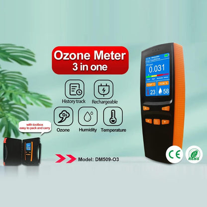 Draagbare Ozon Analyzer Multifunctionele O3 Ozon Meter Luchtdetector Intelligente Sensor Ozon Meter Luchtkwaliteit Vervuiling Monitor