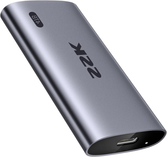 SSK Portable SSD 4TB, Up to 2000MB/s External Solid State Drives, USB 3.2 Gen2X2 NVMe SSD External Hard Drive, Ultra Low Power Consumption for iPhone 15/MacBook/Pro/OTG Phone/Laptops - QUORE