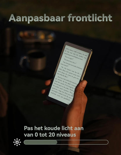VIWOODS 6,13’’ AiPaper Reader met 4G-connectiviteit, Ultradunne & Lichte E Ink eReader, AI-geïntegreerd, 300PPI, Instelbaar Frontlicht, 128GB Opslag