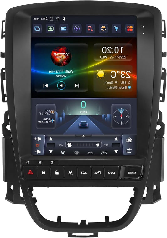 Android 13 Autoradio – Auto Multimedia Systeem – Navigatiesysteem – Touchscreen Radio – In-Car Entertainment – 9,7 Inch QLED Display – 8-Core Processor – Draadloze Apple CarPlay & Android Auto