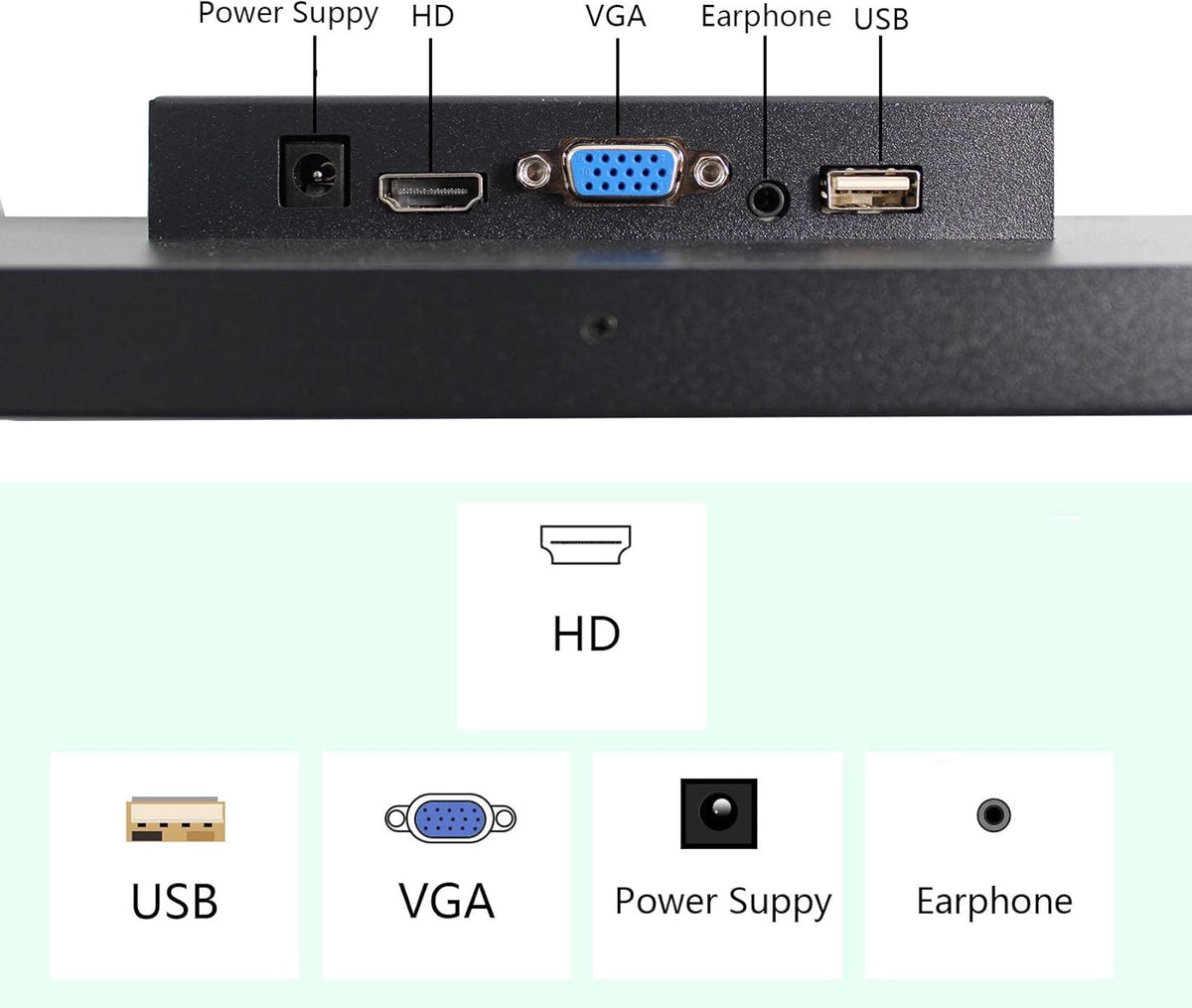 Portable Monitor – Draagbaar Scherm – Extra Laptop Scherm – Breedbeeld LCD – USB VGA Monitor – 12,3 Inch IPS Scherm – 600 Nit Helderheid – Metaal Behuizing Met Speakers