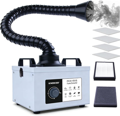 100W Laser Gelast Rook extractor, FES150S Sterke Zuigkracht 200m ³ / h Tertiaire Filters, Lassen 5-25 Rook Purifier 10W, Laser Gesneden en Telefonische Onderhoud Lassen Filter