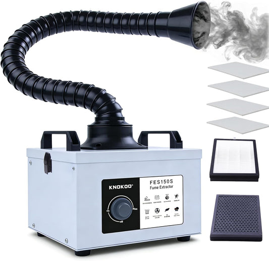 100W Laser Gelast Rook extractor, FES150S Sterke Zuigkracht 200m ³ / h Tertiaire Filters, Lassen 5-25 Rook Purifier 10W, Laser Gesneden en Telefonische Onderhoud Lassen Filter