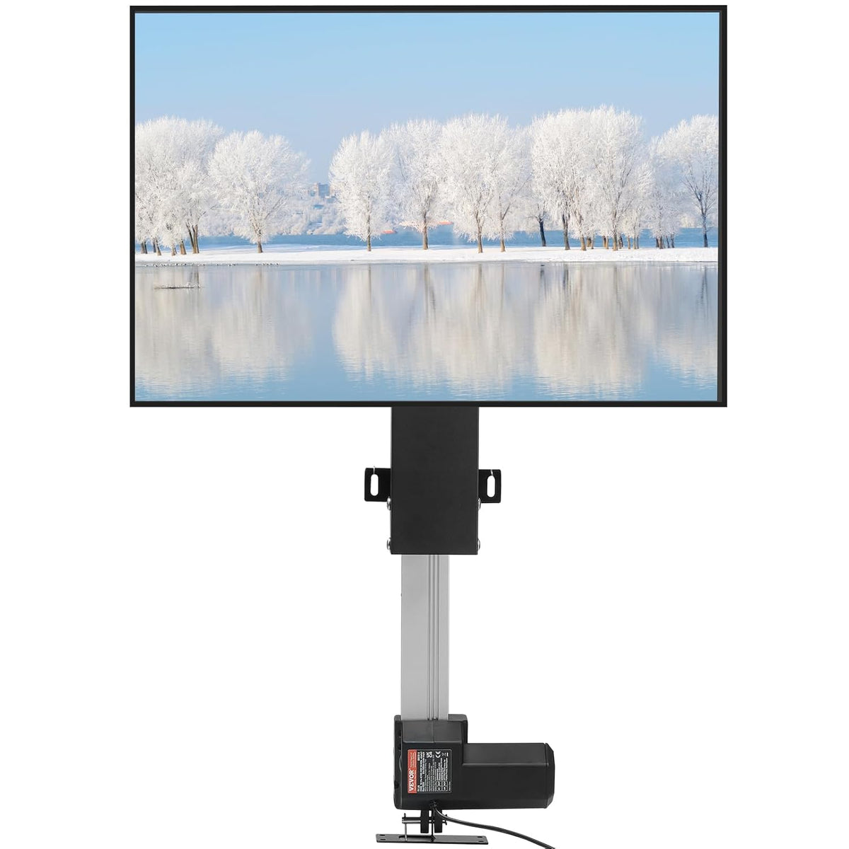 VEVOR TV-beugel 26 tot 50 inch universele tv-standaard LCD/LED/plasma tv gebogen in hoogte verstelbaar 94,5-164,5 cm maximale belasting 60 kg motor 1000N voor het optillen van tv 48,5 x 97,4 cm