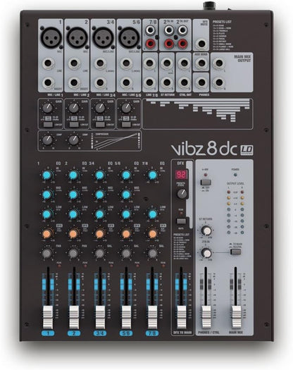LD Systems VIBZ 6 8-kanaals met DFX en compressor One Size Zwart