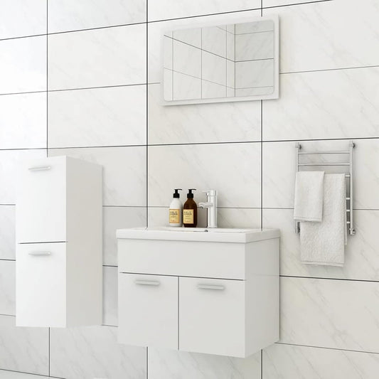 LAPOOH Badkamer Meubelset Wit Engineered Hout,Badkamer Meubels,Badkamer Meubels Set-3071180 - QUORE