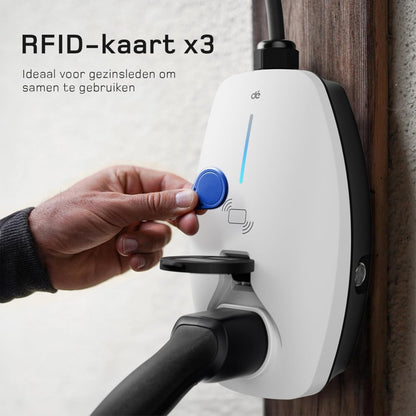 dé Mobiele Wallbox 11kW AC-lader 16A met CEE-stekker en type 2 stopcontact, 11kW laadstation met RFID-kaart voor ID.5, Model Y, Model 3, e-up, e-tron, Zoe en andere EV en PHEV