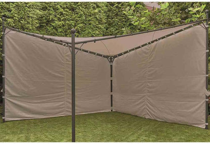 Siena Garden Set zijpanelen voor paviljoen BERLINO 400x400 cm lichtgrijs