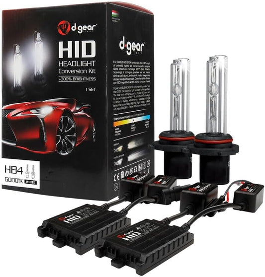 Xenon-Koplampenset – HID-Koplampenset – Xenon-Set – HB4 (9006) – Autoverlichting – 6000K Wit Licht – Brede Lichtbundel