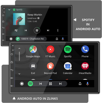 Android Autoradio – Auto Stereo – Multimedia Speler – 2 DIN Radio – Autoradio Met Navigatie – 7 Inch 1080P HD Touchscreen – CarPlay & Android Auto