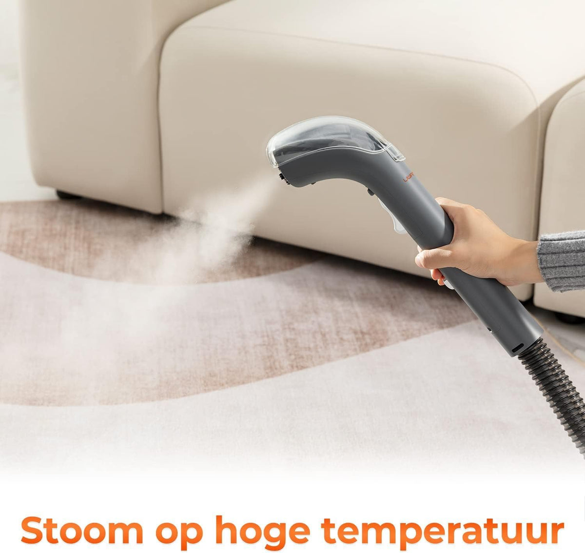 Stof- En Vlekverwijderaar – Tapijtreiniger – Bankreiniger – Gordijnreiniger – Textielreiniger – Krachtige Zuigkracht 12000Pa – Stoomfunctie 99°C