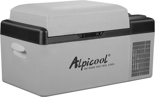 Alpicool EC20 20L Frigoriferi per Auto Mini Frigo Portatile Elettrico Auto Frigorifero Congelatore 12/24V DC per Viaggio(Batterij niet meegeleverd)
