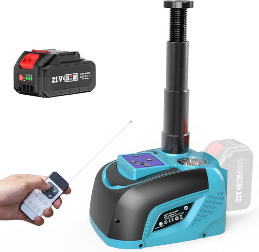 Elektrische Krik – Hydraulische Krik – Autokrik – Wagenkrik – 5 Ton – Draadloos Met 4000 mAh Accu – Hefhoogte 15,5 Tot 45 Cm