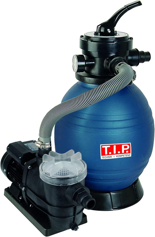 Zandfiltersysteem – Zwembadfilter – Zwembadpomp – Filtersysteem – Waterfilter – Voor Zwembaden Tot 30 m³ – 4-Wegklep Met Terugspoelfunctie – Krachtige, Stille Pomp Tot 10.000 l/u