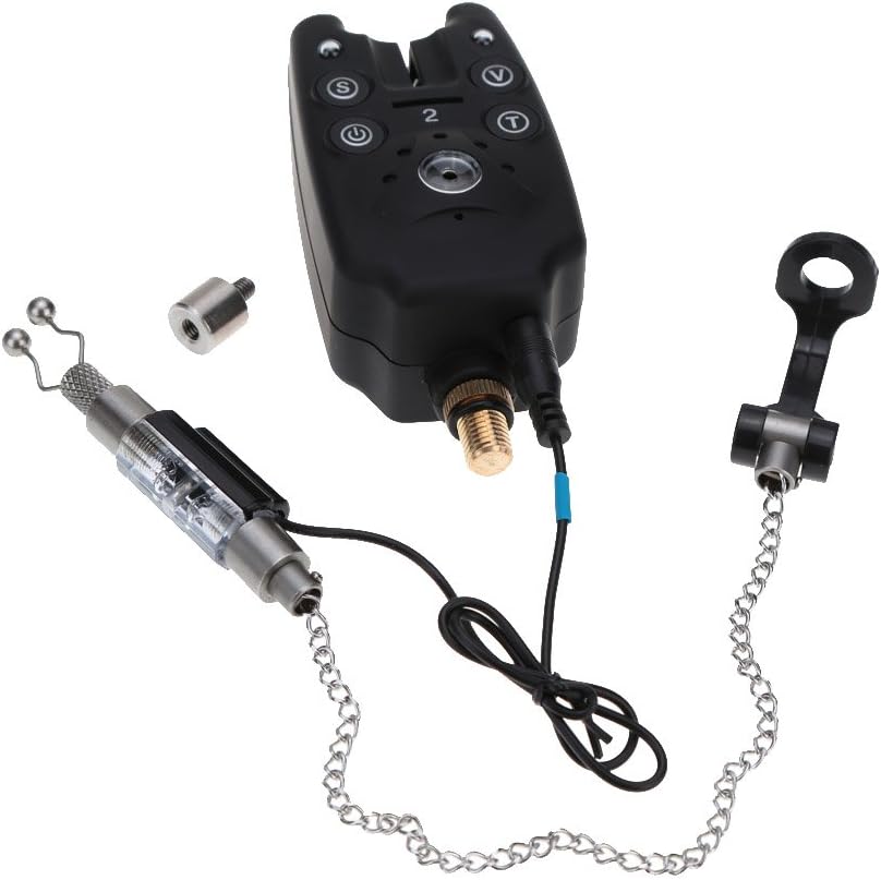 Lixada Digitale draadloze toetsmelderset met draagtas, visalarm met led-indicatoren en geluidssignaal, 4 toetsmelders + 1 ontvanger + 4 swings.