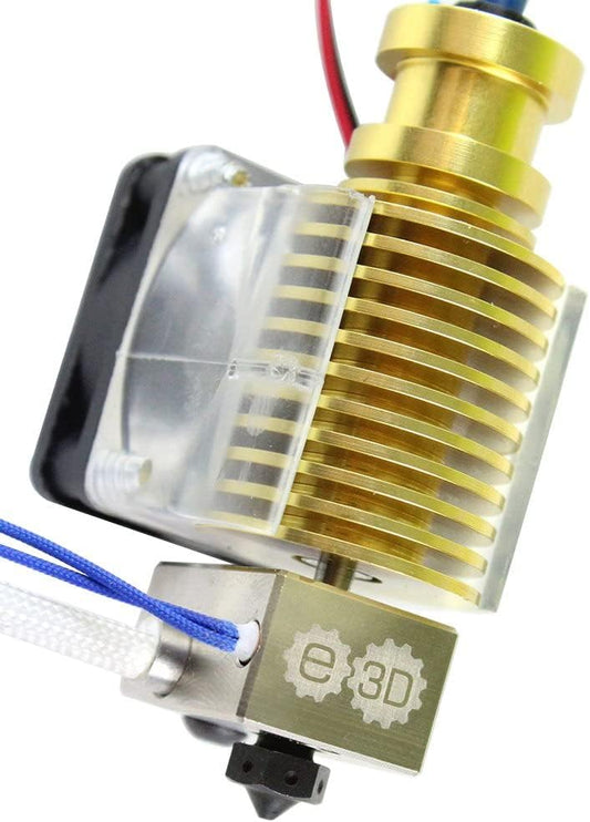 HotEnd 3D Printer – Extruder Nozzle – Heatblock – Heatsink – Fanduct – 1.75 mm Filament – Gehard Stalen Nozzle – Nikkel-Gepatineerde Koperlegering