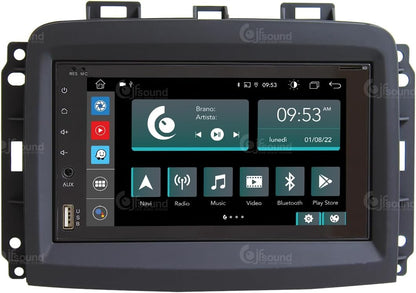 Autoradio Fiat 500L Restyling – Inbouwradio – Multimedia Systeem – Navigatie Systeem – Dashboard Radio – 6,2 Inch Touchscreen – Android Auto & CarPlay
