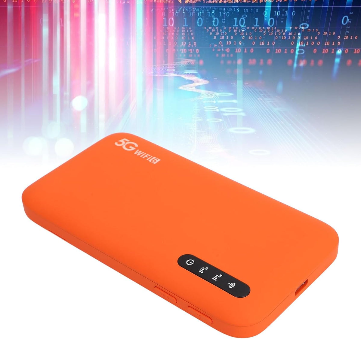5G Mobiele Hotspot, Dual-band WiFi6 Draagbaar Mobiel Hotspot-apparaat voor op Reis, Snelle Draadloze Router met Simkaartsleuf voor Telefoon, Tablet-laptop, Ondersteuning voor 16
