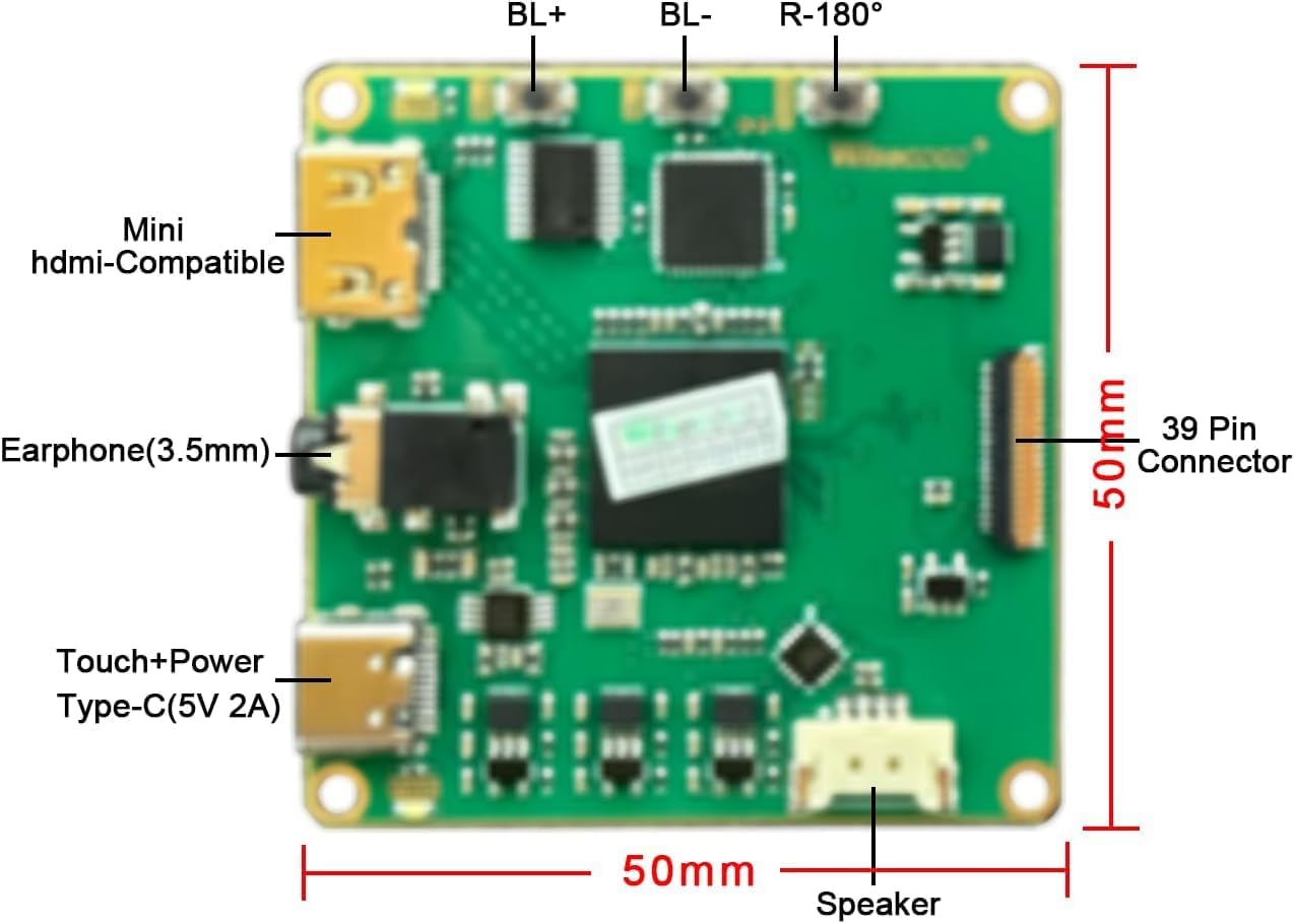 Amoled-display, 7 inch FHD 90 Hz, hoge vernieuwingsfrequentie, 850 nits, hoge helderheid, IPS-touchpaneel voor Raspberry Pi 5/4 laptopcamera, switch, PS4/5, gaming-display, doe-het-zelfscherm