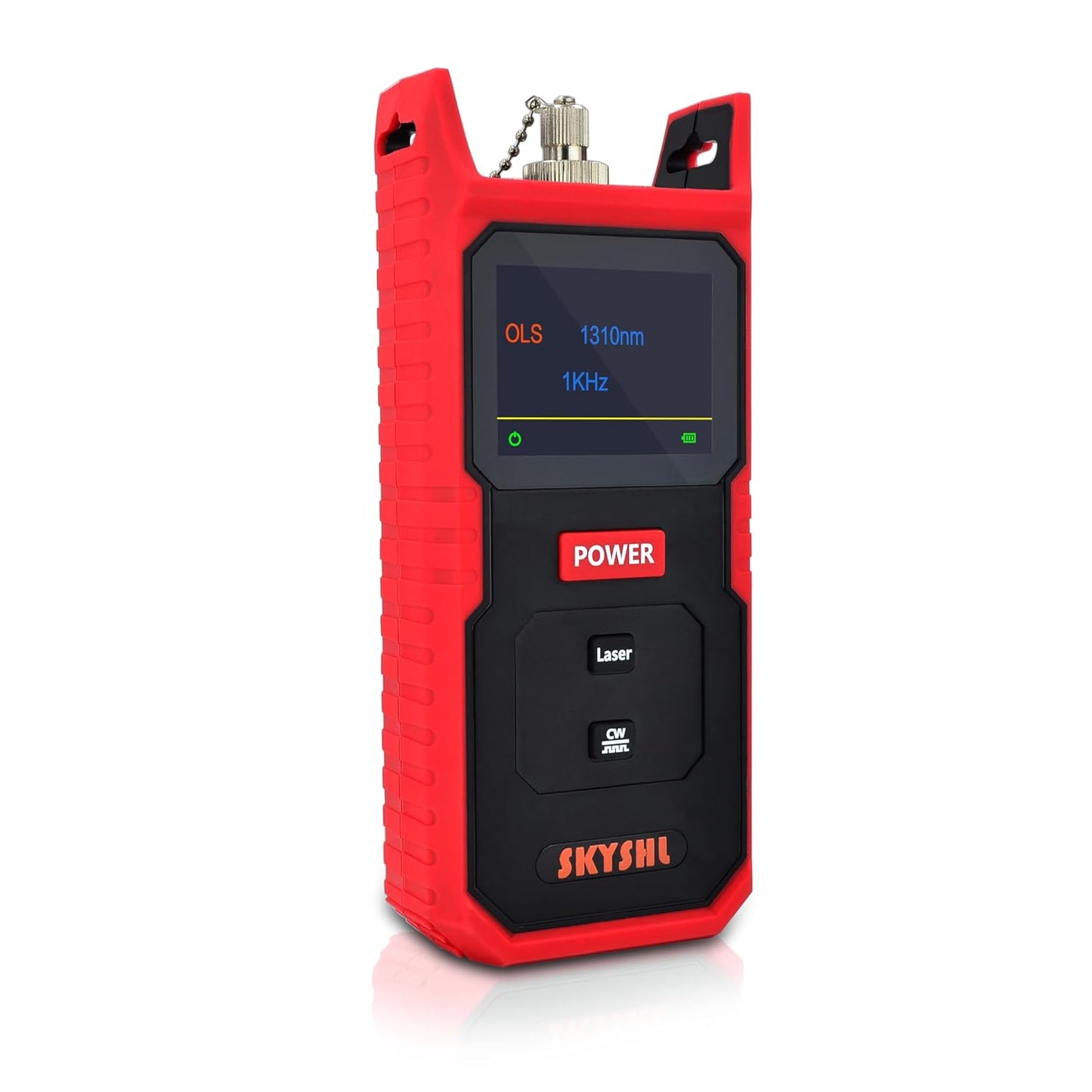 1310nm en 1550nm OLS Optische Lichtbron SM Optical Fiber Light Source Tester met SC+FC+ST+LC UPC adapter en Kleurenscherm-SS100S3